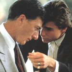 Raymond Babbit (Dustin Hoffman) in Charlie Babbit (Tom Cruise) v filmu Rain Man (Deževni človek, 1988)