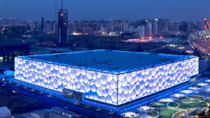 National Aquatics Center v Pekingu ima zmogljivost do 17.000 ljudi. Na Kitajskem je ta stadion tako popularen, da so naredili več kopij.