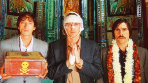 Jack Whitman (Jason Schwartzman), Francis Whitman (Owen Wilson) in Peter L. Whitman (Adrien Brody) v filmu The Darjeeling Limited (Darjeling Limited, 2007)