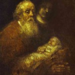 Rembrandt, Simeon With The Christ Child In The Temple, nadokončana (1669)