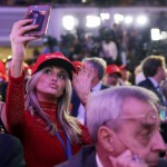 Selfi, posnet med zmago Donalda Trumpa na ameriških predsedniških volitvah.