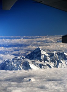 Pogled na Mount Everest z letala