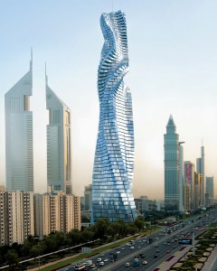 Vrtljivi nebotičnik Dynamic Tower