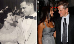 Poročna fotografija para iz 1961 in Matt Damon