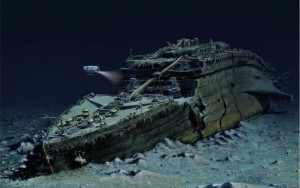 Razbitine Titanika 4000 metrov pod vodo