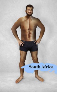 Idealno moško telo v Južni Afriki