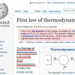 Prvi zakon termodinamike je: ne govori o termodinamiki.
