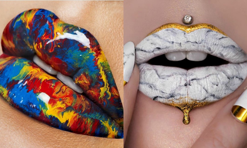 Lepotni trendi 2017: marmorne ustnice, ustnice kot iz marmorja