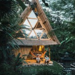 Hiša iz ekološkega bambusa na Baliju