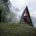 Trikotni dom na strmem klifu